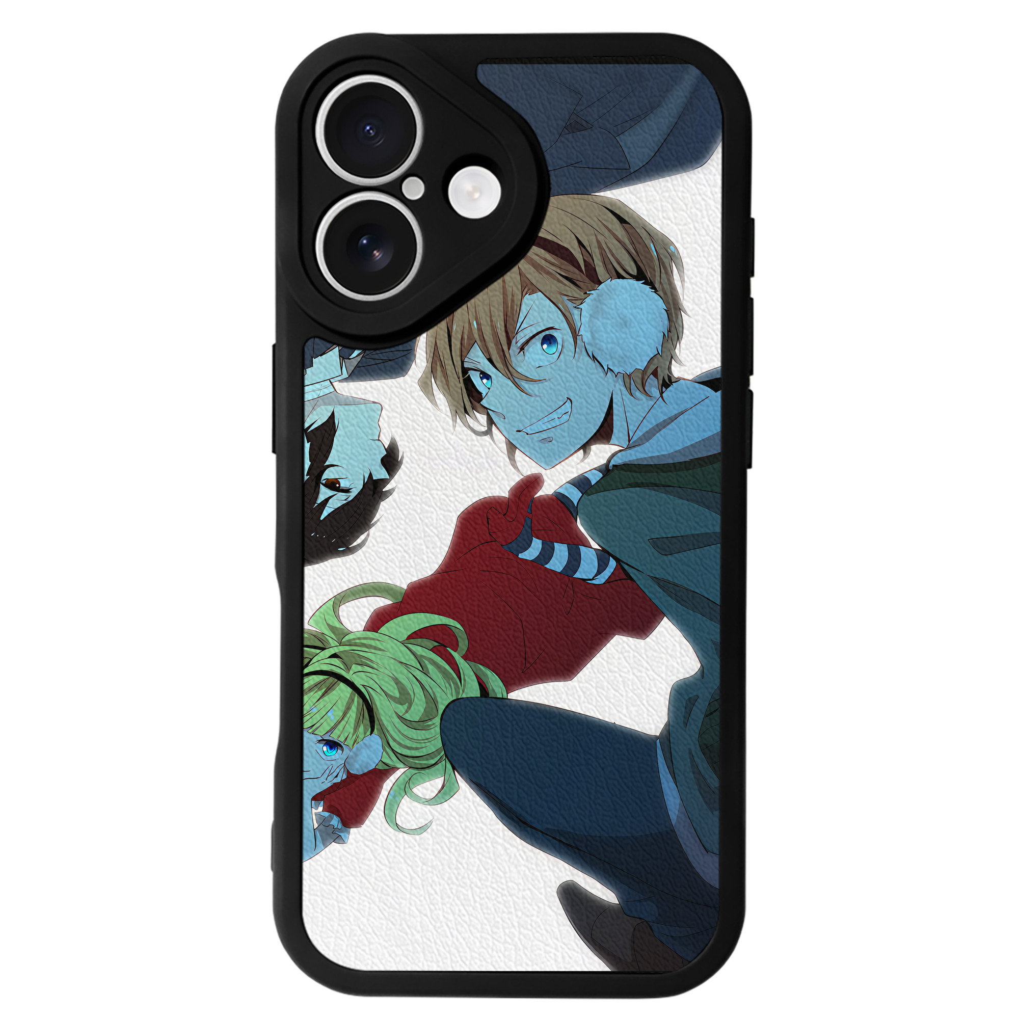 （画像用） 文豪ストレイドッグス Bungo Stray Dogs 【iPhone 16シリーズ対応】シリコンスマホケース（レザー調） 材質：シリコン